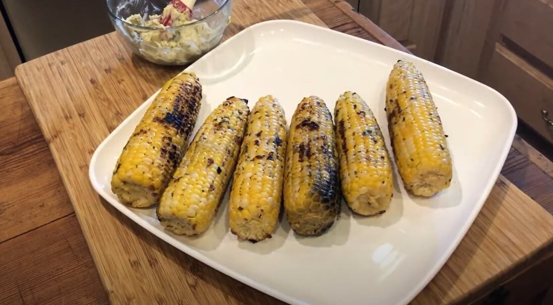 Perfectly grilled corn on the cob