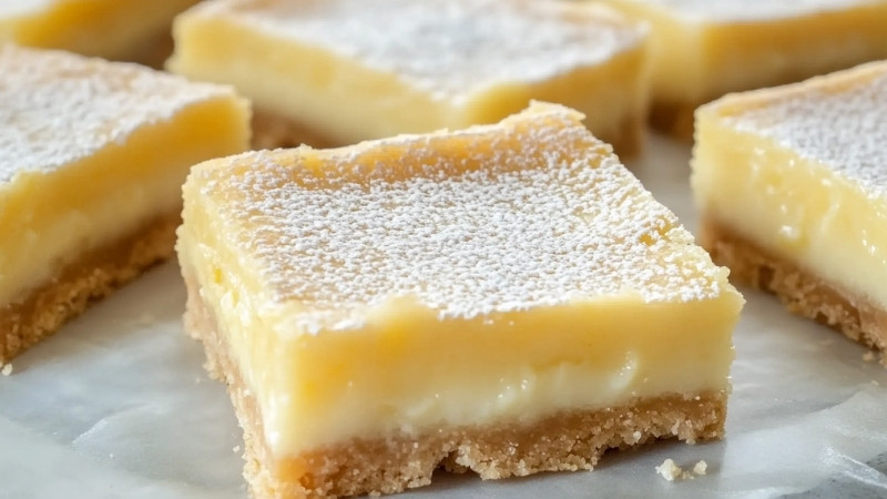 Lemon bar desserts